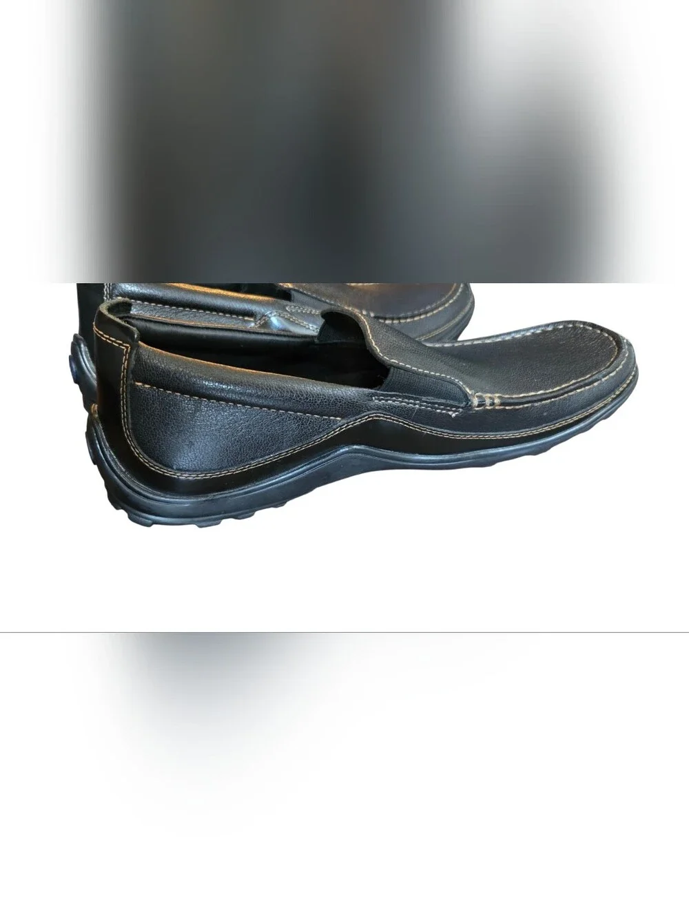 Cole Haan Tucker Venetian Black Leather Loafers 10